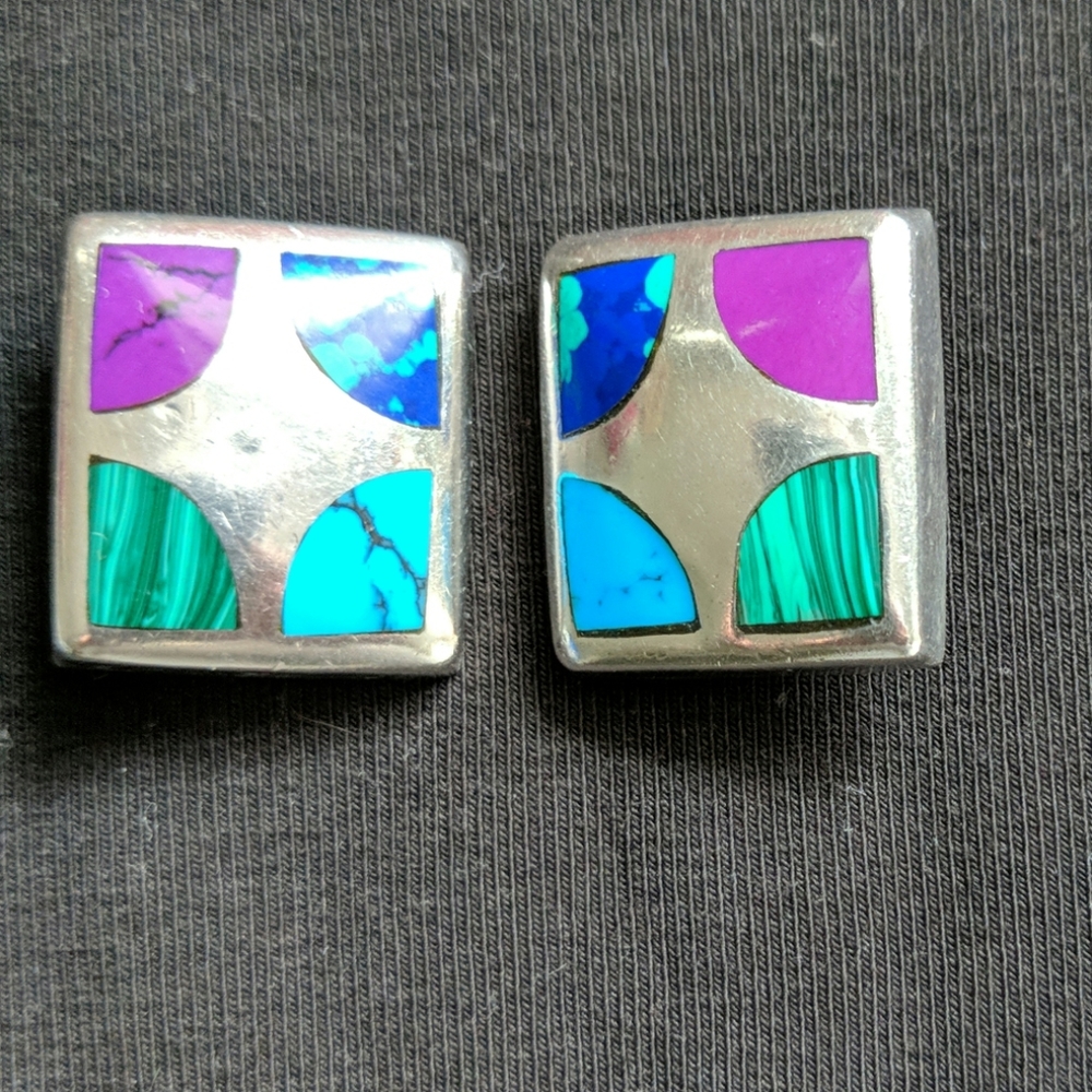 Silver earrings